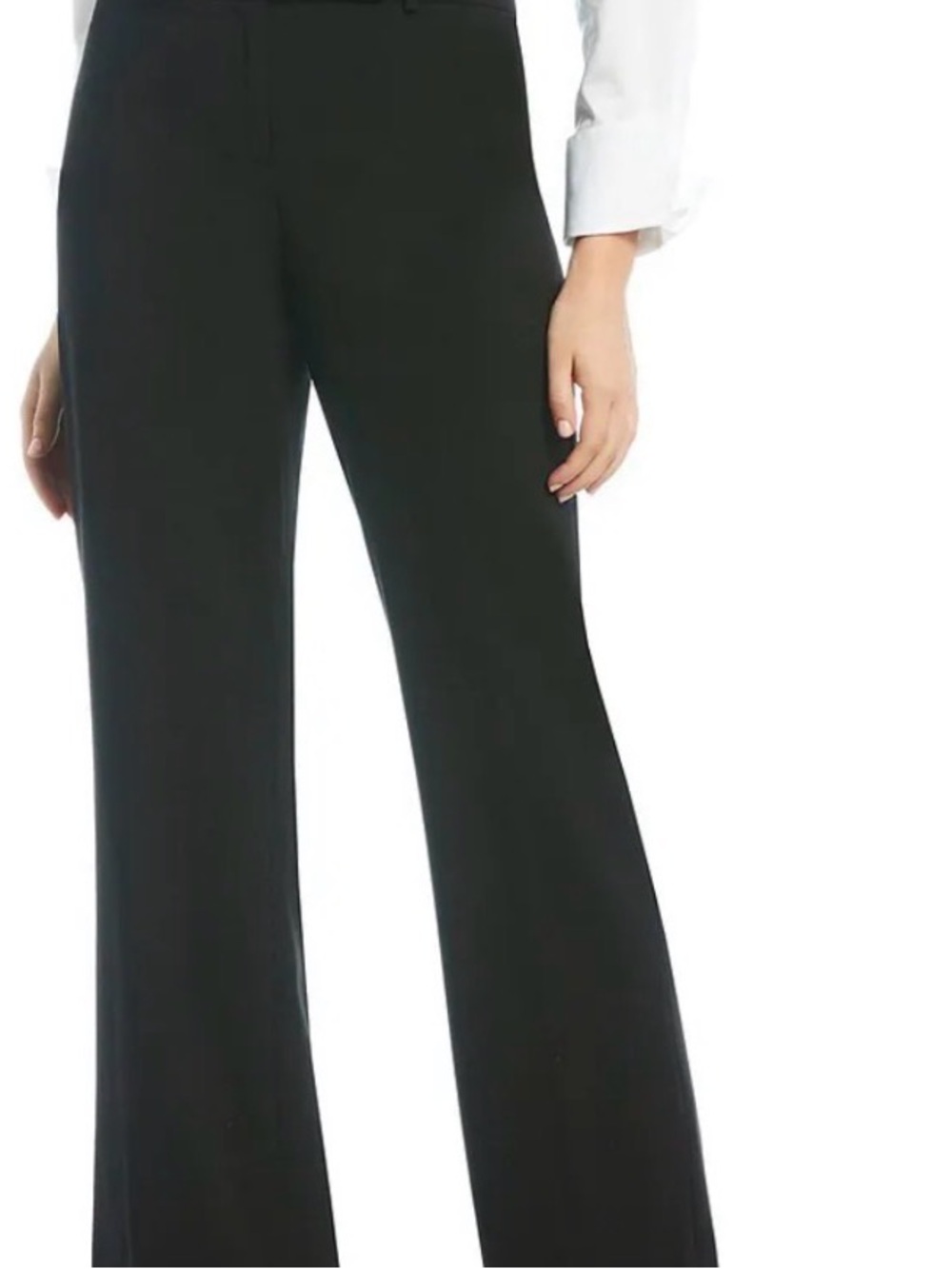 Evan Picone Essentials Black Wide Leg Dress Pants. 8P